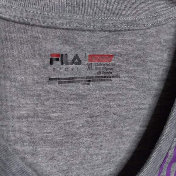 FILA SPORTS V-NECK T-SHIRT XL - Picture 4 of 6